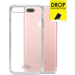 My Style Protective Flex Doorzichtig iPhone 8 Plus Hoesje Flexibel TPU Backcover Shockproof - Transparant