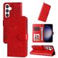 Mobigear Sunflower Samsung Galaxy S24 Plus Hoesje Bookcase Portemonnee - Rood