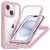 Mobigear Rugged Mag iPhone 15 MagSafe Hoesje Hardcase Backcover Shockproof - Roze