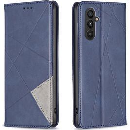 Mobigear Rhombus Slim Samsung Galaxy A24 Hoesje Bookcase - Blauw