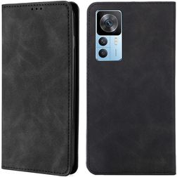 Mobigear Retro Slim Xiaomi 12T Pro Hoesje Bookcase Portemonnee - Zwart