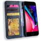 Mobigear Sensation iPhone 7 Hoesje Bookcase Portemonnee - Blauw