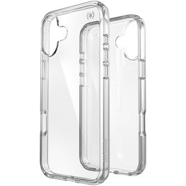 Speck Presidio Perfect Clear Doorzichtig iPhone 16 Plus Hoesje Hardcase Backcover Shockproof - Transparant