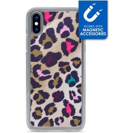 My Style Magneta iPhone XS Hoesje Flexibel TPU Backcover - Leopard