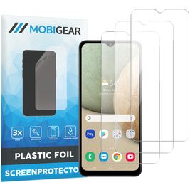 Mobigear Samsung Galaxy A12 Screenprotector Folie - Case Friendly (3-Pack)