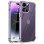 Mobigear Cushion Doorzichtig iPhone 15 Pro Max Hoesje Flexibel TPU Backcover Shockproof - Transparant