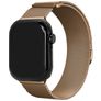 Mobilize RVS Milanese Apple Watch Bandje Magneetsluiting - 49/46/45/44 mm - Roségoud