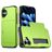 Mobigear Card iPhone 18 Hoesje Hardcase Backcover Shockproof met Pasjeshouder - Groen