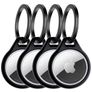 ITSKINS AirCover Apple AirTag Hoesje Flexibel TPU Sleutelhanger - Zwart