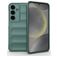 Mobigear Bumpy Samsung Galaxy S25 Hoesje Flexibel TPU Backcover - Groen