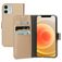Mobiparts Saffiano Wallet iPhone 12 Hoesje Bookcase Portemonnee - Copper