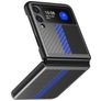 Mobigear Racing Samsung Galaxy Z Flip 3 Hoesje Hardcase Backcover - Zwart / Blauw