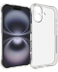Mobigear Cushion Doorzichtig iPhone 17 Hoesje Flexibel TPU Backcover - Transparant