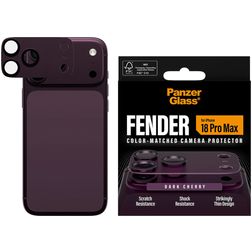 PanzerGlass FENDER iPhone 18 Pro Max Aluminum Camera Protector - Case Friendly - Dark Cherry