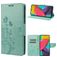 Mobigear Flowers Samsung Galaxy M53 Hoesje Bookcase Portemonnee - Groen