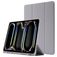 Mobigear Tri-Fold Gel iPad Pro 11 Inch (2024) Hoes TPU,Kunstleer Bookcase + Stylus Houder - Grijs