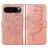 Mobigear Butterfly Google Pixel 9 Pro Hoesje Bookcase Portemonnee - Roségoud