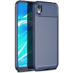 Mobigear Racing HONOR 8S Hoesje Flexibel TPU Backcover - Blauw