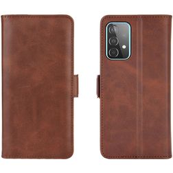 Mobigear Slim Magnet Samsung Galaxy A52 Hoesje Bookcase Portemonnee - Bruin