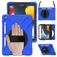 Mobigear SureGrip XGuard iPad 9 (2021) Hoes Hard Kunststof,Siliconen Backcover + Stylus Houder + Schouderband + Standaard - Blauw