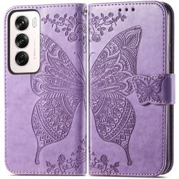 Mobigear Butterfly OPPO Reno 12 Pro Hoesje Bookcase Portemonnee - Paars