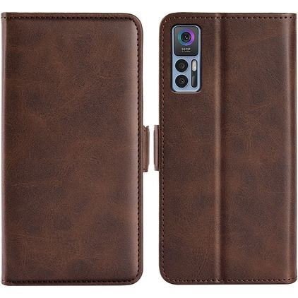 Mobigear Slim Magnet TCL 30 Plus Hoesje Bookcase Portemonnee - Bruin