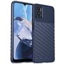 Mobigear Groove Motorola Moto E22 Hoesje Flexibel TPU Backcover - Blauw