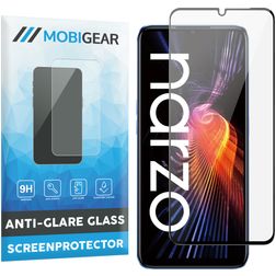 Mobigear Premium Realme Narzo 50 5G Glazen Screenprotector - Case Friendly - Zwart