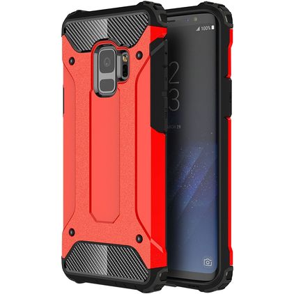 Mobigear Outdoor Samsung Galaxy S9 Hoesje Hardcase Backcover Shockproof - Rood