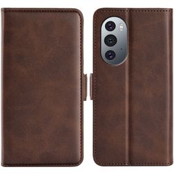 Mobigear Slim Magnet Motorola Edge X30 Hoesje Bookcase Portemonnee - Bruin