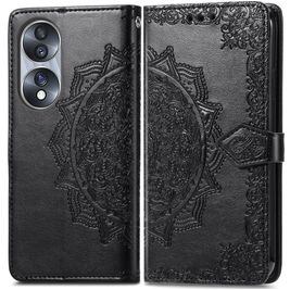 Mobigear Mandala HONOR 70 Hoesje Bookcase Portemonnee - Zwart