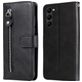 Mobigear Zipper Samsung Galaxy S23 Hoesje Bookcase Portemonnee - Zwart
