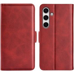 Mobigear Slim Magnet Samsung Galaxy S24 FE Hoesje Bookcase Portemonnee - Rood