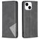Mobigear Rhombus Slim iPhone 15 Hoesje Bookcase - Zwart