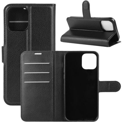 Mobigear Classic iPhone 12 Pro Hoesje Bookcase Portemonnee - Zwart