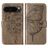 Mobigear Butterfly Google Pixel 9 Pro Hoesje Bookcase Portemonnee - Grijs