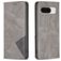 Mobigear Rhombus Slim Google Pixel 8 Hoesje Bookcase - Grijs