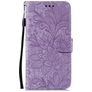 Mobigear Flowers Huawei P40 Hoesje Bookcase Portemonnee - Paars
