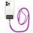 Mobigear Nylon Lanyard Universeel Telefoonkoord Verstelbaar - Roze / Paars