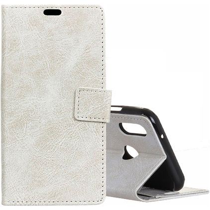 Mobigear Basic Xiaomi Mi Play Hoesje Bookcase Portemonnee - Wit