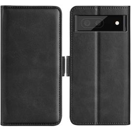 Mobigear Slim Magnet Google Pixel 6a Hoesje Bookcase Portemonnee - Zwart
