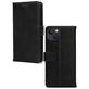 Mobilize Wallet iPhone 13 Hoesje Echt Leer Bookcase Portemonnee - Zwart