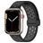 Mobigear Sport Plus Mag Siliconen Apple Watch Bandje Magneetsluiting - 42/41/40/38 mm - Zwart / Grijs