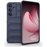 Mobigear Bumpy Samsung Galaxy S25 FE Hoesje Flexibel TPU Backcover - Donkerblauw