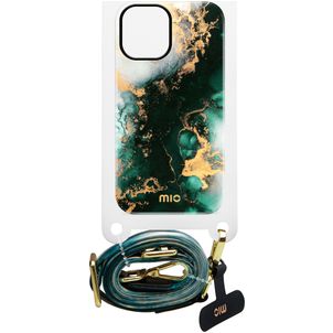 MIO Lanyard Universeel Telefoonkoord Verstelbaar - Green Marble