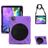 Mobigear SureGrip XGuard iPad Pro 11 Inch (2022) Hoes Hard Kunststof,Siliconen Backcover + Stylus Houder + Schouderband + Standaard - Zwart / Paars