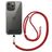 Mobigear Nylon Lanyard Universeel Telefoonkoord Verstelbaar - Rood