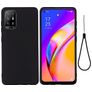Mobigear Rubber Touch OPPO A94 5G Siliconen Hoesje Backcover - Zwart