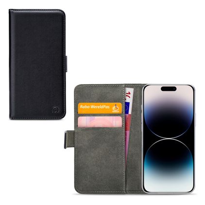 Mobilize Classic Gelly Wallet iPhone 14 Pro Hoesje Bookcase Portemonnee - Zwart
