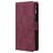Mobigear Zipper Samsung Galaxy A71 Hoesje Bookcase Portemonnee - Rood